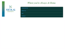Tablet Screenshot of nicolaiapartments.com